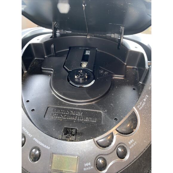 Memorex Portable AM/FM Radio & CD Black Player Model #MP8806 Tested, Works - Picture 3 of 5